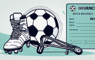 A soccer ball next to a medical insurance card