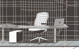 A safety net under workplace items like a desk