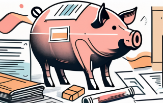 A piggy bank with a bandage