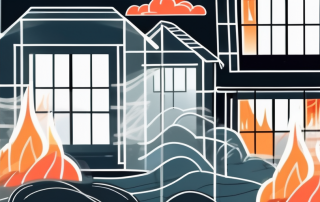 A house being protected by a transparent shield