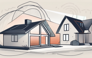 A home with visible household items inside
