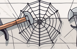 A safety net over a set of work tools