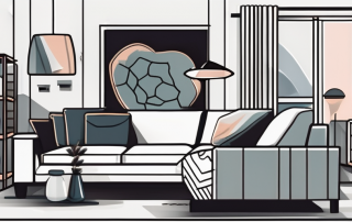 An apartment interior showing various valuable items like furniture