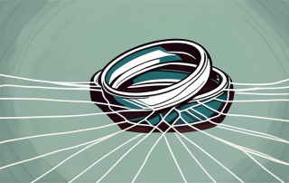 Two intertwined wedding rings