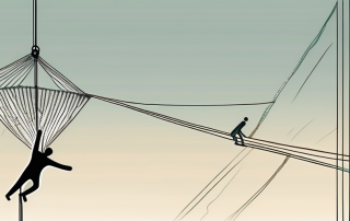 A safety net under a tightrope