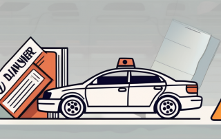 A car with a learner's permit sign on it