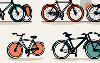 Several different bicycles