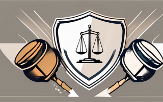 A shield and a gavel