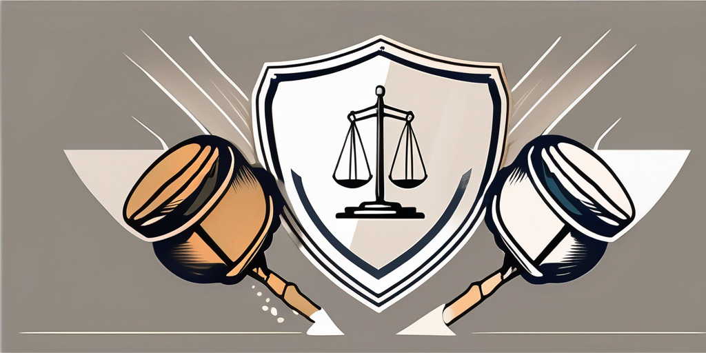 A shield and a gavel