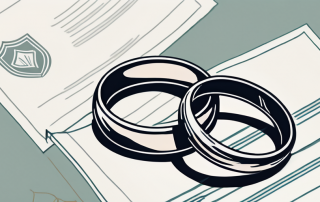 Two intertwined wedding rings