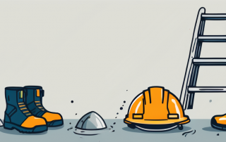 Various safety equipment such as a helmet