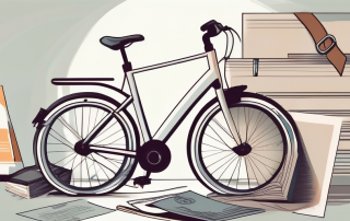 A bicycle locked securely with a sturdy lock
