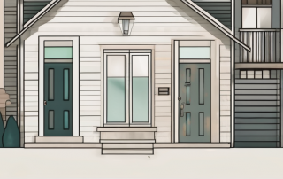 A closed door with a "no subletting" sign hanging on it