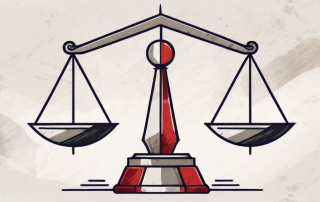 A balanced scale symbolizing law and justice