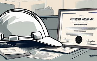 A workplace setting with safety equipment like helmets and gloves