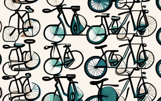 Several different bicycles