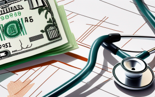 A symbolic threshold made of banknotes