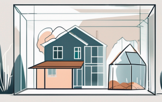 A house and personal belongings protected under a transparent shield