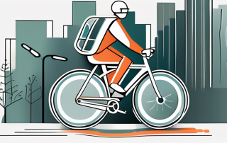 A bicycle with a protective shield around it