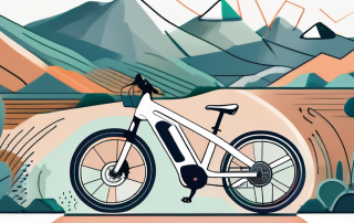 An e-bike with a protective shield symbolizing comprehensive insurance