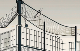 A safety net under a high wire to symbolize the financial security provided by occupational disability insurance (berufsunfähigkeitsversicherung or bu in german)