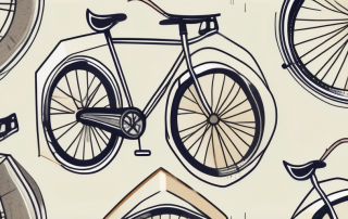 A bicycle with a safety helmet and lock