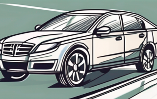 A car equipped with advanced safety features like seatbelts