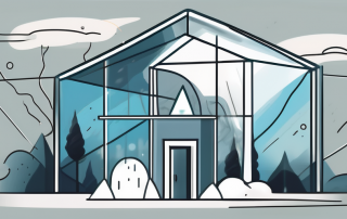 A house being protected by a transparent shield