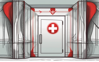 A barrier or threshold symbolizing the 'pkv grenze' (private health insurance limit)