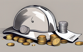 A broken piggy bank with coins spilling out