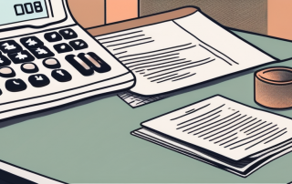 A representative insurance agent's desk with documents