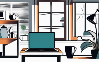 A home interior with various valuable items like a laptop