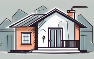 A house with a protective shield around it