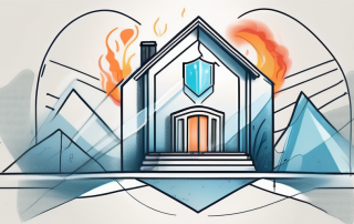 A house being protected by a translucent shield