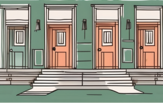 A house with multiple doors