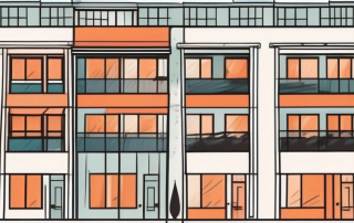 A residential building with visible protective shields symbolizing different types of coverage like fire