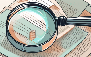 A magnifying glass hovering over a selection of different insurance policy documents