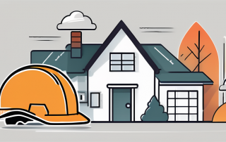 A family home with a safety helmet