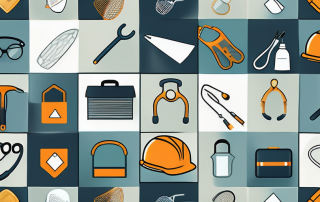 A safety net over a collection of various professional tools like a stethoscope