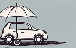 A protective umbrella covering items symbolic of a family