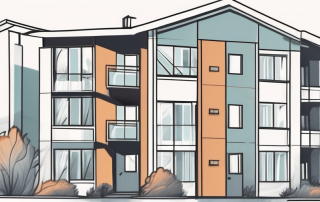 A furnished apartment with a set of keys on the table