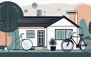 A house with various household items