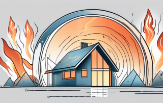 A house being protected by a translucent shield