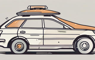 A car with a protective shield symbolizing the kfz-haftpflichtversicherung (car liability insurance)