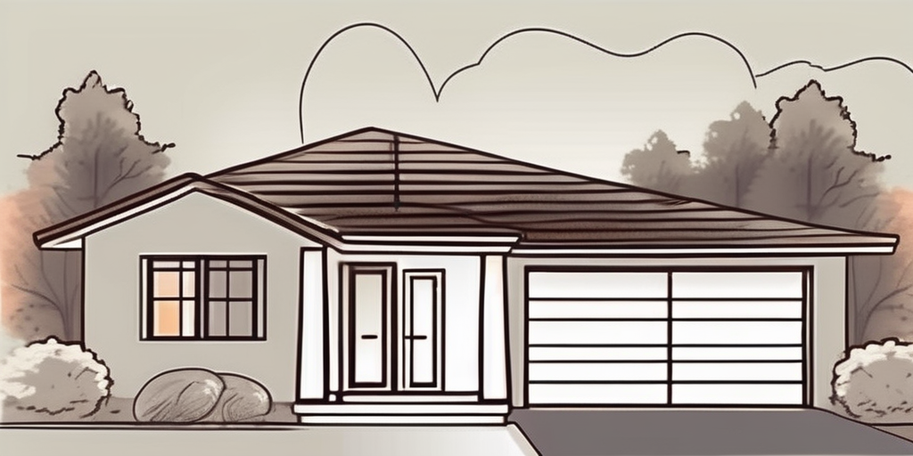 A house with a sold sign in front