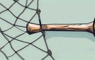 A broken tool (like a hammer or wrench) wrapped in a safety net