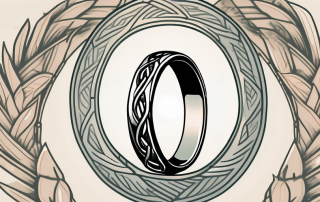 Two intertwined wedding rings
