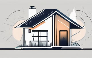 A home with a protective shield enveloping it