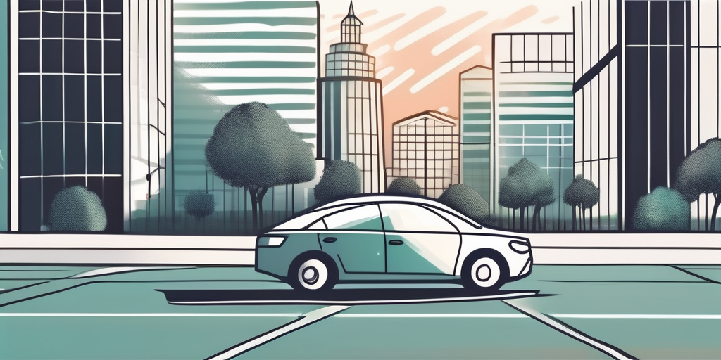 A car with a protective shield symbolizing comprehensive insurance