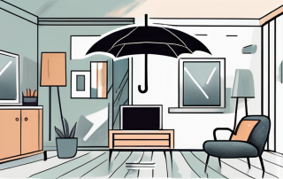 An apartment interior with visible valuable items like a tv